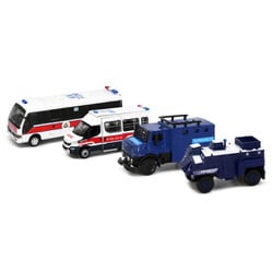 ATBS022 Bs20 機動部隊 4台セット（ATC65053 ATC64264 ATC65373 ATC65394） [ダイキャストミニカー]