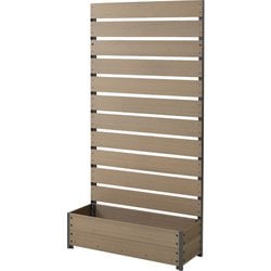 YPF-1890-NA [人工木 プランターガーデンフェンス ナチュラル 幅90cm 高さ180cm]
