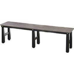 PBT-150-DBR [PS素材 木目調 アルミ縁台 幅150cm ダークブラウン]