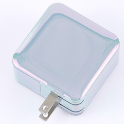 USB急速充電器 小型＆軽量ACアダプター USB PD（パワーデリバリー）対応 66W USB-C×2/USB-A×1 GaN（窒化ガリウム）採用 オーロラブルー APD66-C2A1G/ABL