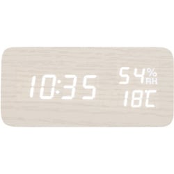 デジタル置時計 ホワイト ICW-01WH-W