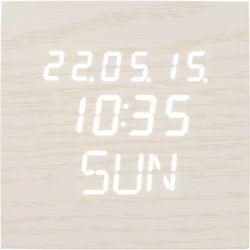 デジタル置時計 ホワイト ICW-02W-W