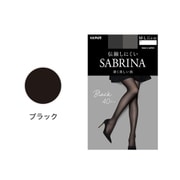 SABRINA(サブリナ) 伝線しにくい 深く美しいブラック 40デニール シアータイツ L-LL ブラック SB565L