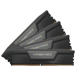 VENGEANCE RGB DDR5 Black 128GB（32GBx4） DDR5-5600/PC5-44800 UDIMM CL40 （XMP3.0対応 1.25V 40-40-40-77） CMK128GX5M4B5600C40