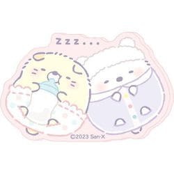 すみっコぐらし アクリルステッカー A. ねこ＆しろくま [キャラクターグッズ]