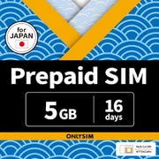 プリペイドデータ SIMカード 5GB 16日 BJPY SIM 5GB 16