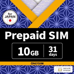 プリペイドデータ SIMカード 10GB 31日 BJPY SIM 10GB 31