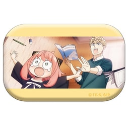 SPY×FAMILY ティザービジュアル スクエア缶バッチ コミカルVer. アーニャ＆ロイド [キャラクターグッズ]