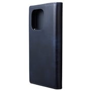 GBCMC-IP24NVY [iPhone 15 Pro用 G- FOLIO ミュージアムカーフレザー フォリオケース ネイビー]