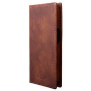 GBCMC-IP24BRW [iPhone 15 Pro用 G- FOLIO ミュージアムカーフレザー フォリオケース ブラウン]