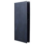 GBCMC-IP26NVY [iPhone 15 Pro Max用 G-FOLIO ミュージアムカーフレザー フォリオケース ネイビー]