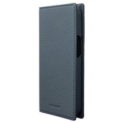 GBCSC-IP23NVY [iPhone 15用 G-FOLIO シュランケンカーフレザー フォリオケース ネイビー]