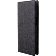 GBCSC-IP24BLK [iPhone 15 Pro用 G-FOLIO シュランケンカーフレザー フォリオケース ブラック]