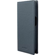 GBCSC-IP24NVY [iPhone 15 Pro用 G-FOLIO シュランケンカーフレザー フォリオケース ネイビー]