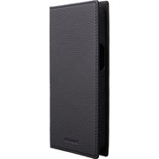 GBCSC-IP26BLK [iPhone 15 Pro Max用 G-FOLIO シュランケンカーフレザー フォリオケース ブラック]