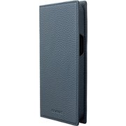 GBCSC-IP26NVY [iPhone 15 Pro Max用 G-FOLIO シュランケンカーフレザー フォリオケース ネイビー]