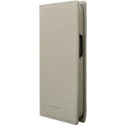 CBCCL-IP23GRG [iPhone 15用 G-FOLIO ソフトグレインレザー フォリオケース グレージュ]
