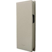 CBCCL-IP26GRG [iPhone 15 Pro Max用 G-FOLIO ソフトグレインレザー フォリオケース グレージュ]