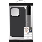 CSSMM-IP24BLK [iPhone 15 Pro用 Mou PUレザー ショルダーストラップケース ブラック]