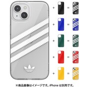 iPhone 15用 ケース adidas OR 3-stripes clear case with film inserts colourful 53892