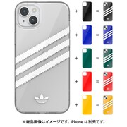 iPhone 15 Plus用 ケース adidas OR 3-stripes clear case with film inserts colourful 53894