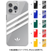 iPhone 15 Pro Max用 ケース adidas OR 3-stripes clear case with film inserts colourful 53895