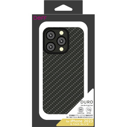 DCS-IPD23MPKVMBK [iPhone 15 Pro用 ケース Ultra Slim & Light Case DURO マットブラック]