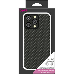 DCS-IPD23LPKVMBK [iPhone 15 Pro Max用 ケース Ultra Slim & Light Case DURO マットブラック]