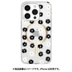 iPhone 15 Pro用 ケース KSNY Protective Hardshell MagSafe対応 - Daisy Chain/Black White KS052498-04