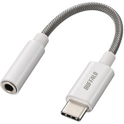 オーディオ変換アダプター Type-C to 3.5mm 4極 ハイレゾ対応DAC搭載 ホワイト BSMPC350HRWH