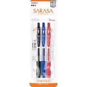 ジェルボールペン SARASA CLIP(サラサクリップ) 0.5mm ノック式 3色セット JJ15-3C-N