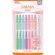 ジェルボールペン SARASA CLIP（サラサクリップ） 0.5mm ノック式 ミルクカラー 8色セット JJ15-8C-MK-N