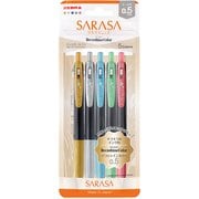ジェルボールペン SARASA CLIP(サラサクリップ) 0.5mm ノック式 デコシャイン 5色セット JJ15-5C-SH-N