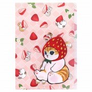 キャラクターグッズ S2137569 限定 ダイカットフラップ付クリアファイル mofusand ストロベリーティー