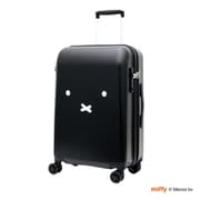 スーツケース miffy(ミッフィー) 拡張タイプ 旅行日数目安:3~5泊 55L/拡張時60L TSAロック搭載 機内持ち込み可 フェイス ブラック/シルバー HAP2249-57 B129