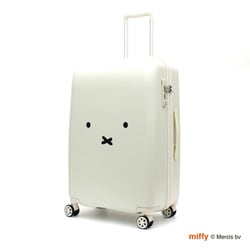 スーツケース miffy（ミッフィー） 旅行日数目安：5～7泊 81L TSAロック搭載 機内持ち込み可 フェイス ホワイト/シルバー HAP2249-66 B130