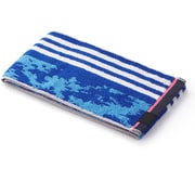06-1345120B [adidas マーブルライン 15cm×110cm タオルマフラー ブルー]
