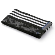 06-1345150BK [adidas マーブルライン 12cm×90cm ポケット付きマフラータオル ブラック]