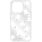 MF-442A [iPhone 15 Pro IIIIfitクリアケース フェイス総柄 ミッフィー]