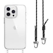 SE_IOGCSPTP3_BK [iPhone 15 Pro Max 対応 ケース 斜めがけ 首掛け 肩掛け スマホショルダー ストラップ 付/耐衝撃 米軍 MIL規格 クリア スマホケース PLAY ブラック]