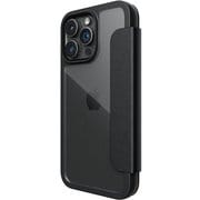 RT_IOGCSPLUF_BK [iPhone 15 Pro Max 対応 ケース 手帳型/カード 収納/耐衝撃 米軍 MIL 規格 クリア 合成皮 革 素材 背面 透明 手帳型ケース Urban Folio ブラック]