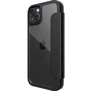 RT_IOBCSPLUF_BK [iPhone 15 Plus 対応 ケース 手帳型/カード 収納/耐衝撃 米軍 MIL 規格 クリア 合成皮 革 素材 背面 透明 手帳型ケース Urban Folio ブラック]