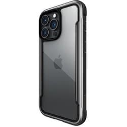 RT_IOPCSAPSH_BK [iPhone 15 Pro 対応 ケース 耐衝撃 米軍MIL規格 クリア スマホケース 衝撃吸収 傷 保護 薄型 アルミ フレーム クリアケース Shield ブラック]