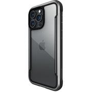 RT_IOPCSAPSH_BK [iPhone 15 Pro 対応 ケース 耐衝撃 米軍MIL規格 クリア スマホケース 衝撃吸収 傷 保護 薄型 アルミ フレーム クリアケース Shield ブラック]
