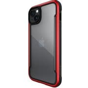 RT_IONCSAPSH_RD [iPhone 15 対応 ケース 耐衝撃 米軍MIL規格 クリア スマホケース 衝撃吸収 傷 保護 薄型 アルミ フレーム クリアケース Shield レッド]