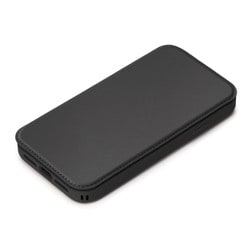 PG-23AGF01BK [iPhone 15 用 ガラスフリップケース ブラック]