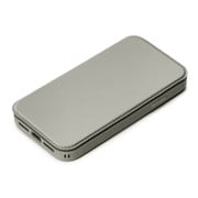PG-23AGF04GY [iPhone 15 用 ガラスフリップケース グレー]
