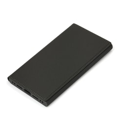 PG-23AGF05BK [iPhone 15 用 ガラスフリップケース スクエアデザイン ブラック]