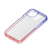PG-23APT10PP [iPhone 15 用 グラデーションハイブリッドケース パープル×レッド]