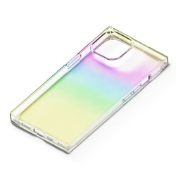 PG-23ATP04CL [iPhone 15 用 ソフトケース スクエアデザイン オーロラ]